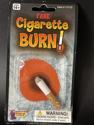 picture of a cigarette burn Fake Cigarette Burn - Jokes,Gags,Pranks - Fake Burn - Theatrical or Magical  Prop
