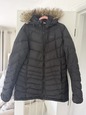 Jack Wolfskin Women s STORMLOCK Down Puffer Jacket with Faux-Fur Hood
