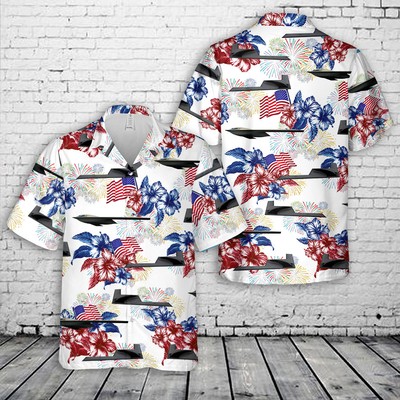 US Air Force Northrop Grumman B 21 Raider Hawaiian Shirt