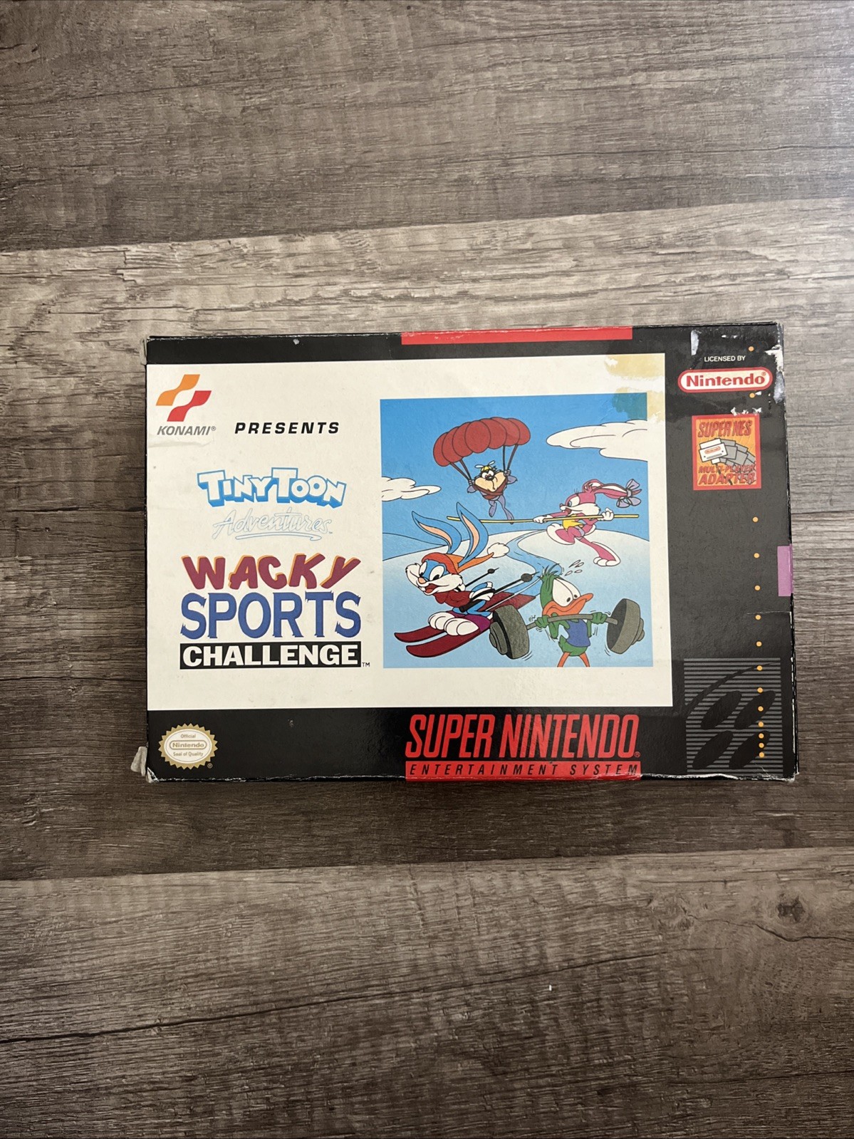 Super Nintendo SNES Tiny Toon Adventures Wacky Sports Challenge Game + Box Only