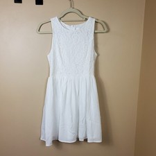 Francesca's White Lace Tank Dress Size XS