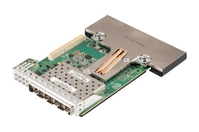Network interface card Dell QLogic QL41164 4x10GbE SFP+ PCIe NDC XVVY1