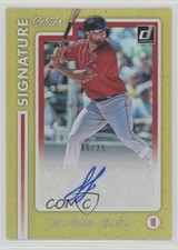 2017 Panini Chronicles Donruss Signature Series Gold 6/25 Sam Travis Auto 0w7