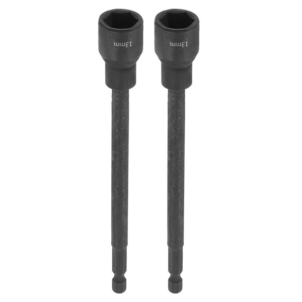"2X 13Mm Nussbohrer 1/4\" Sechskant 6\" Magnet FüR Universal"-image