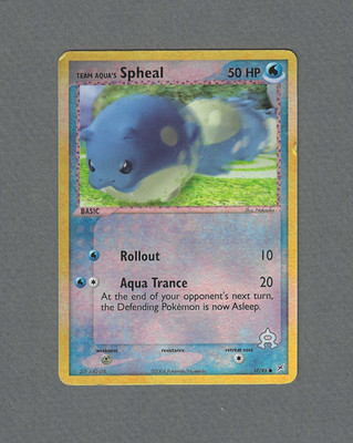 Pokemon EX Team Magma vs Team Aqua Spheal 57/95 Reverse Holo LP
