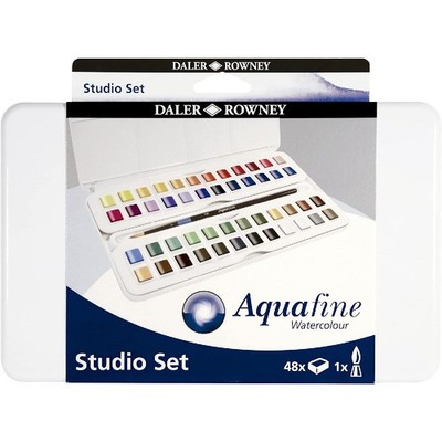 Daler Rowney Aquafine Set 48 Halbschuhe Mehrfarbig, D131900201, bunt