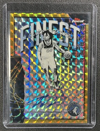 TERRENCE SHANNON JR. 2025-26 TOPPS FINEST AUTO GOLD GEOMETRIC REFRACTOR 09/50