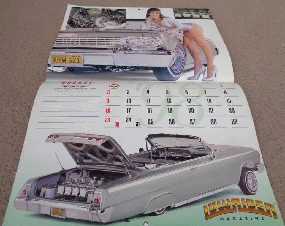 1998 LOWRIDER MAGAZINE CALENDAR SAME DATES AS 2026 VGC - Image 2 of 4