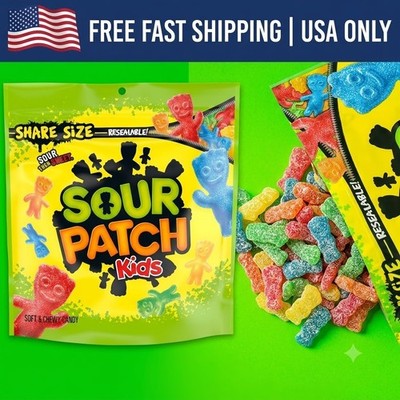 SOUR PATCH KIDS Big Kids Soft & Chewy Candy, Share Size, 12 oz