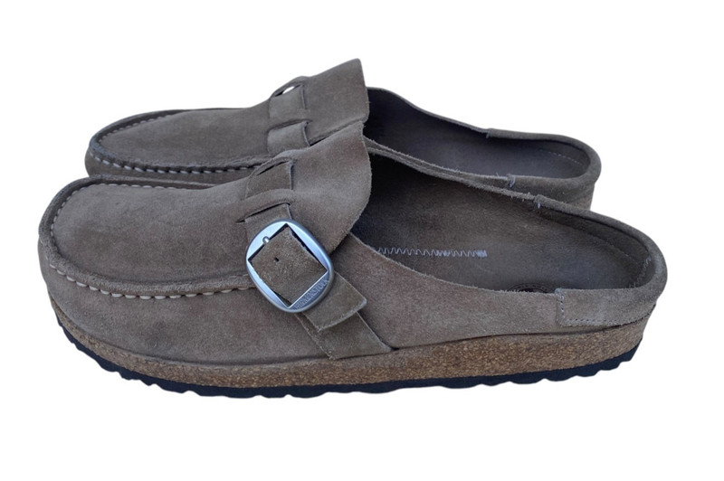Birkenstock Brown Suede Leather Slide Mule Sandel Shoe Men’s SZ 7