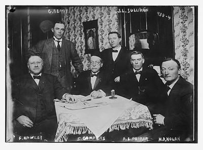 G. Berry, J.L. Sullivan, F. Hawley, S. Gompers, A.E. Parker, and H.D. Nolan