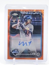 HAO-YU LEE 2024 TOPPS PRO DEBUT ORANGE LAVA REFRACTOR AUTO /25 #PDC-189 Q3668