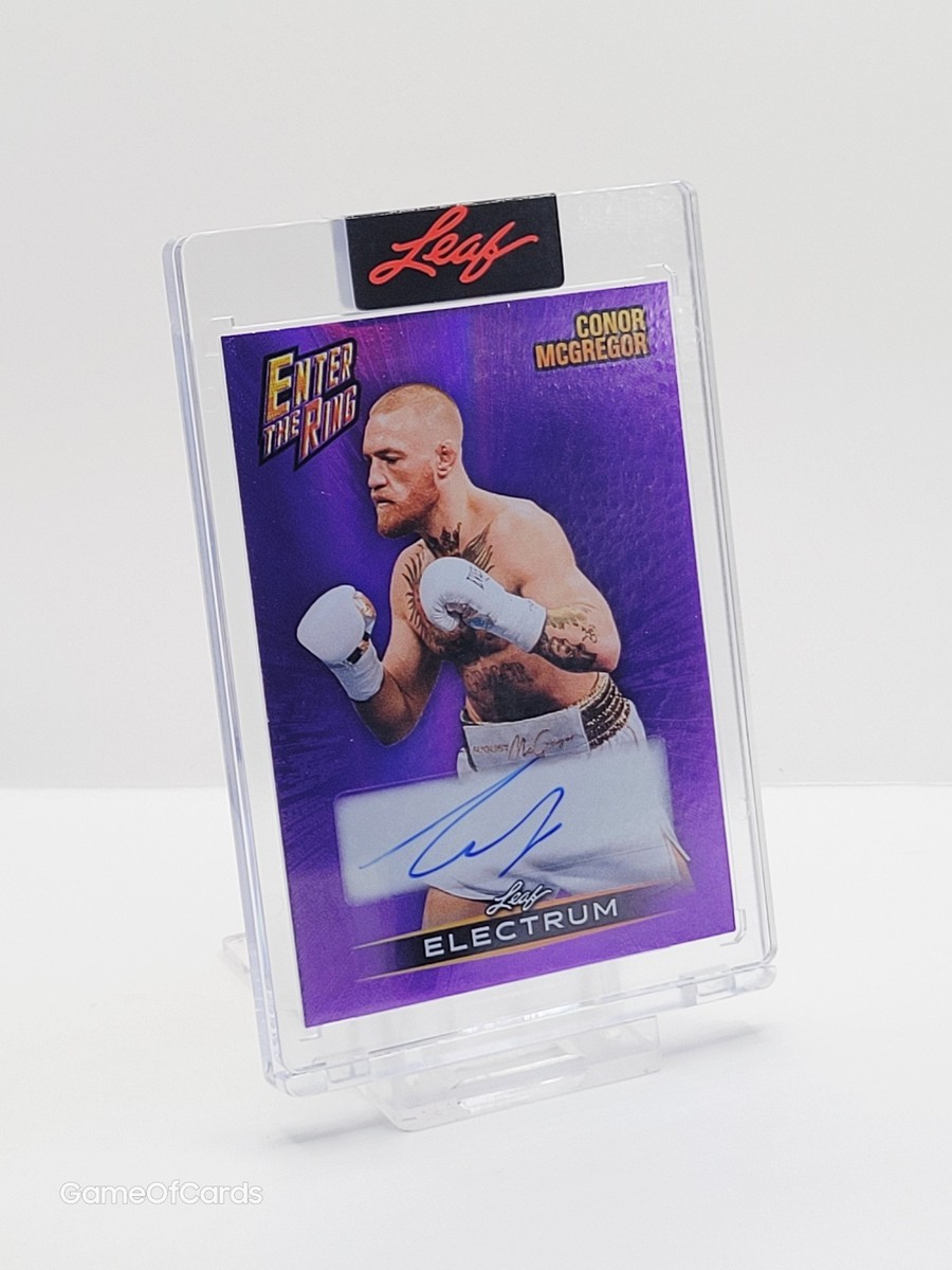 2025 Leaf Electrum CONOR MCGREGOR Authentic Auto Autograph 7/7