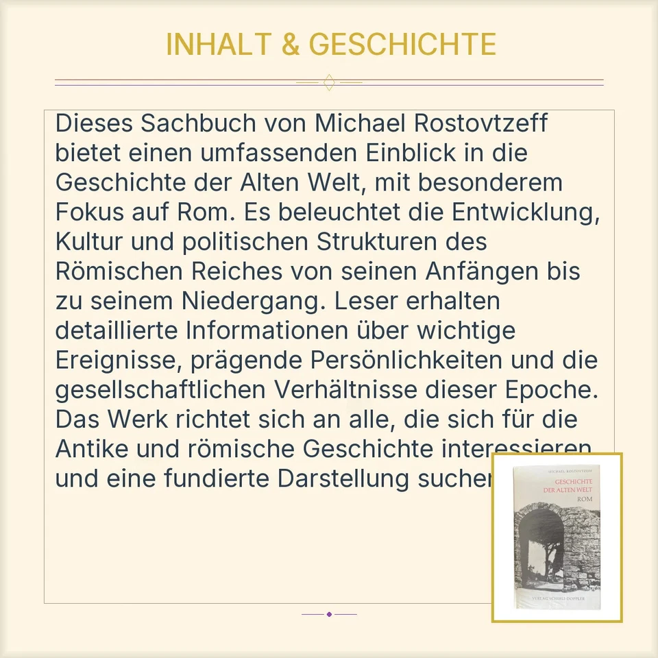 Michael Rostovtzeff Histoire Monde Antique Rome Livre Poche - Photo 3/3