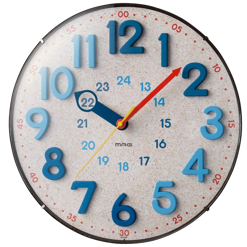 MAG Wall Clock, Analog, Radio-Controlled, Stylish, Cute, Interior Decor