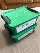 BRIO wooden rail and toy set green with storage box ee3d1e