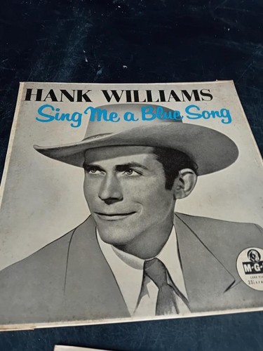 Hank Williams 33" LP Record Vinyl Sing Me A Blue Song - Picture 2 of 7