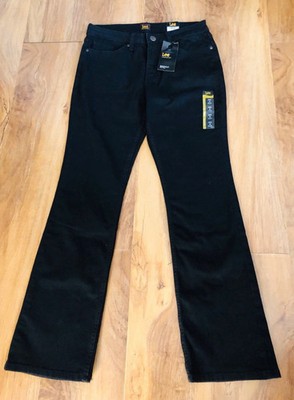 NWT Lee Legendary Bootcut Mid Rise Women's Black Denim Jeans Size 6 Short