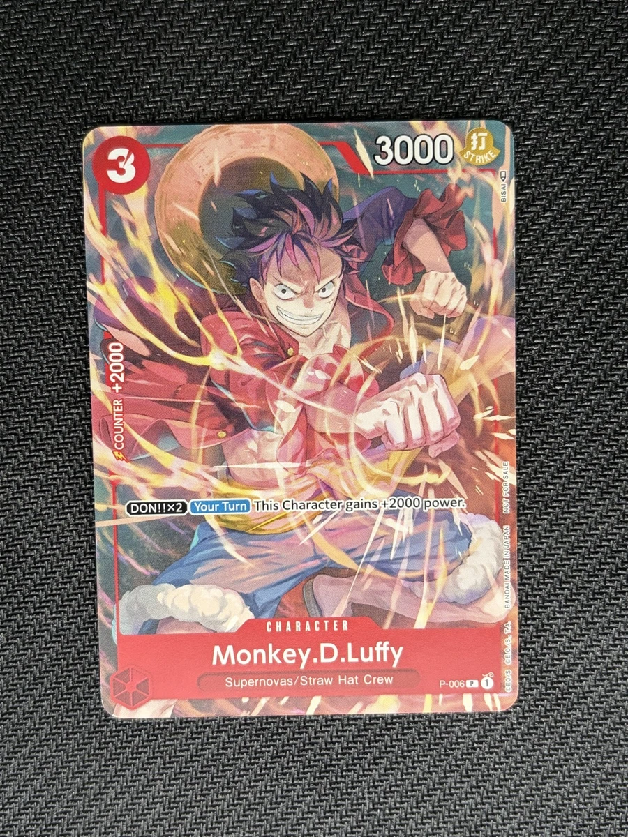 Monkey.D.Luffy-P-006 P-006 One Piece Promotion Cards for sale | eBay
