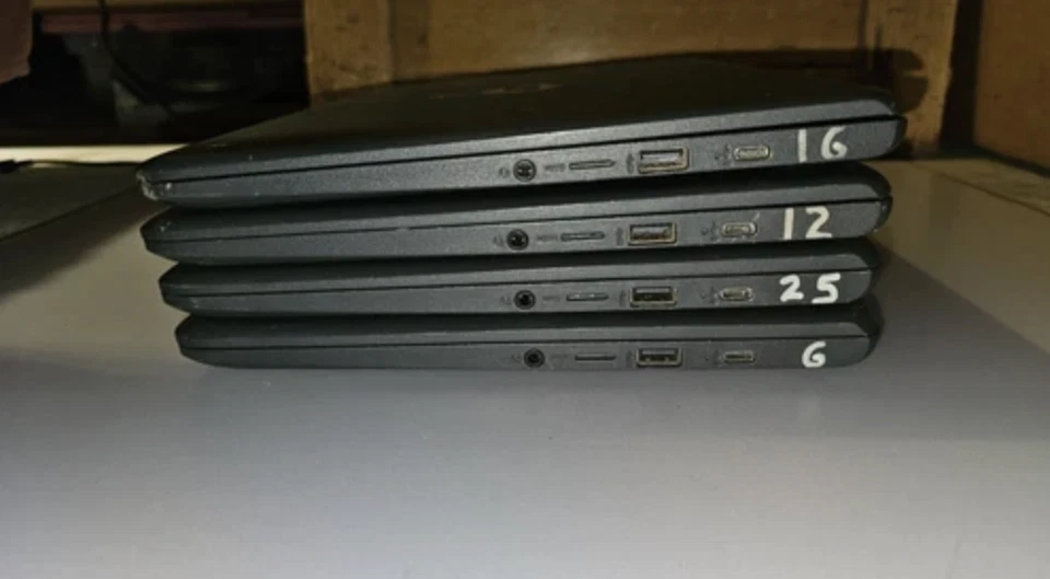 Lote de 10 portátiles HP Chromebook 14 G5 14" 16 GB Intel Celeron N3450 1,1 GHz 4 GB 32G Foto 3 de 4