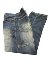 Vtg 90s Y2K Marithe Francois Girbaud Men Straight Leg Blue Jean:cargo-Sz 38-142
