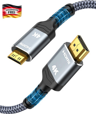 Mini HDMI auf HDMI Kabel 1,8M 4K@60Hz HDR für Kamera Laptop Monitor