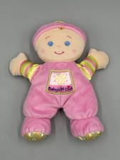 2008 Fisher Price Pink Baby  s 1st First Doll 9  Plush Stuffed Rattle Toy