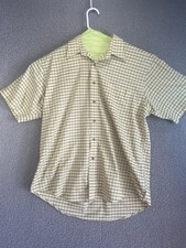 vtg 70s 80s Towncraft Men  s Button Down Plaid Shirt Large Yellow Casual