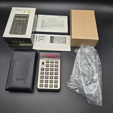 Vintage Canon Palmtronic F-5 Scientific Calculator Working Box Manual Case 1974
