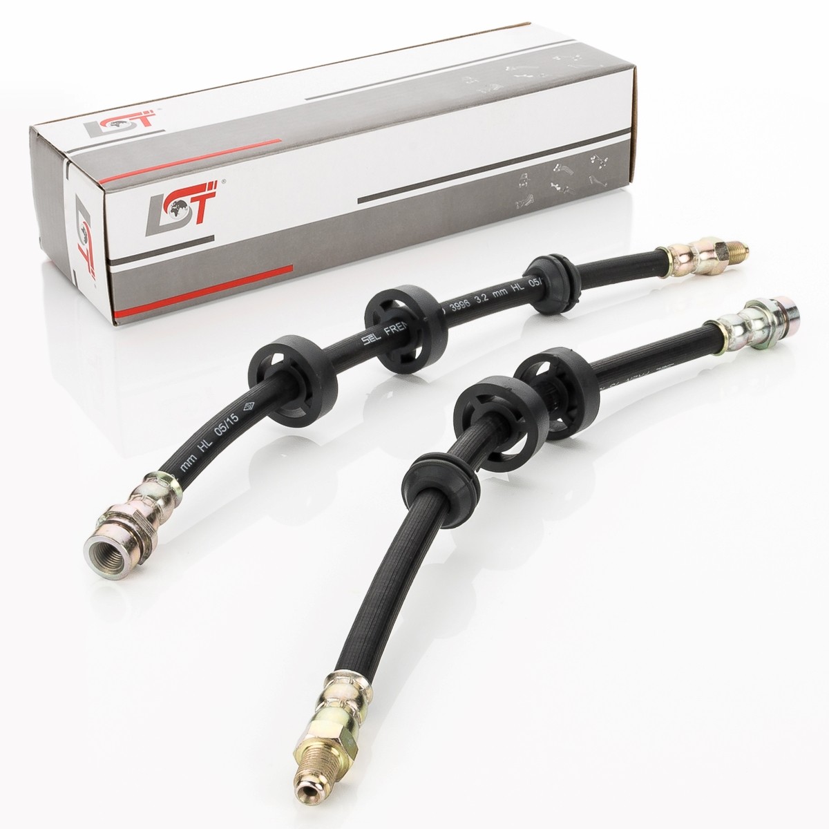 2x Brake Hose Brake Line for Ford Focus Estate DNW 365mm Front
