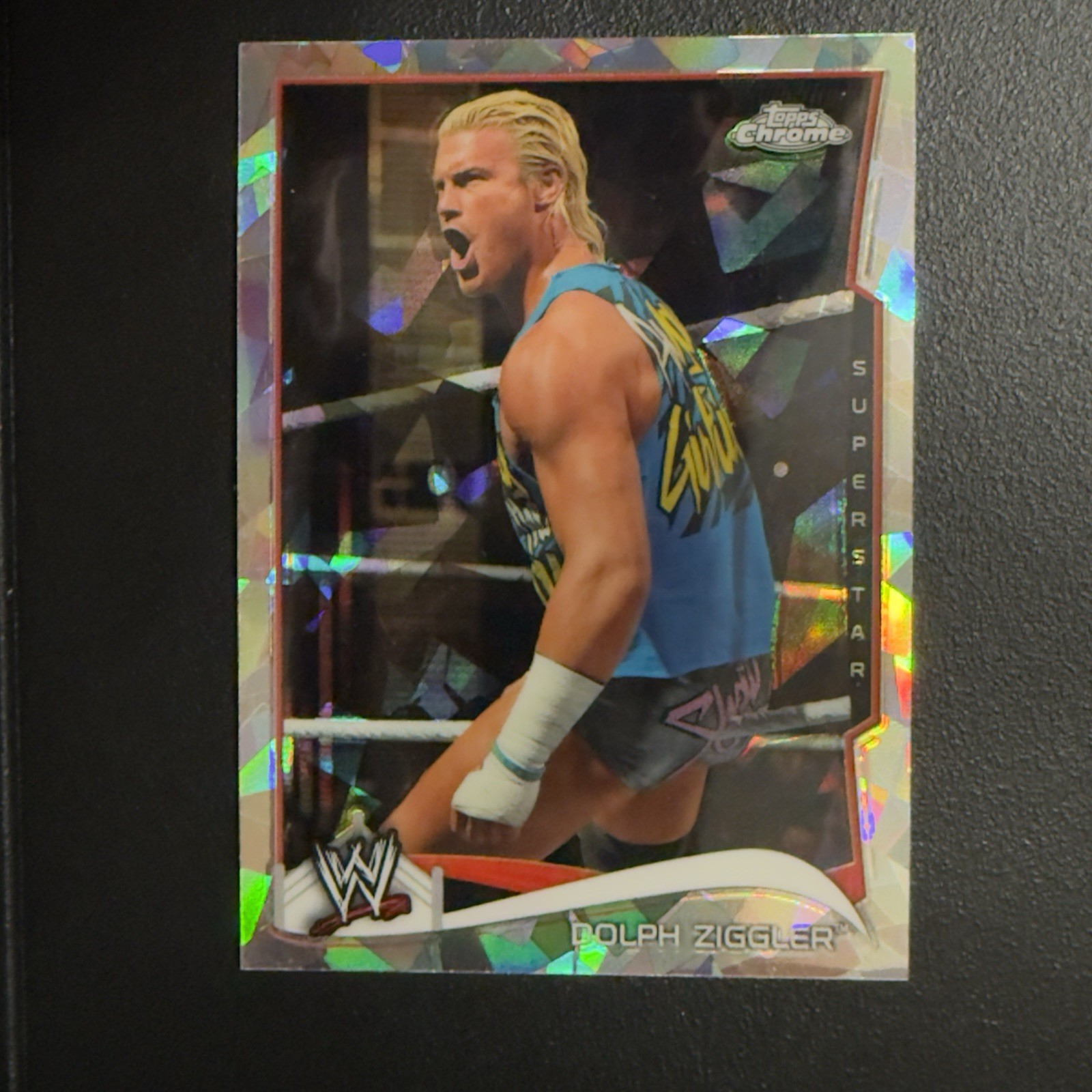 2014 Topps Chrome WWE Atomic Refractor Dolph Ziggler #18 (Nic Nemeth)
