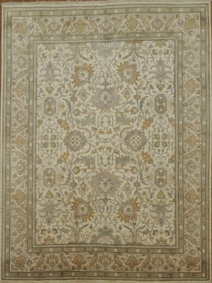 Peshawar Dining Room Area Rug 8x11 Elegant Floral Vegetable Dye Handmade Carpet