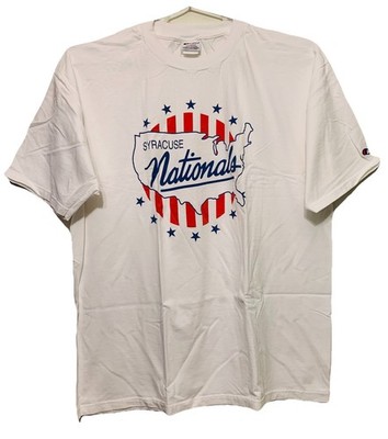 Syracuse Nationals ABA Basketball T-Shirt Men s XL Champion Vintage 90s Graphic
