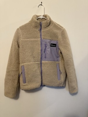 Madewell x Penfield  Mattawa Sherpa Fleece Jacket Tan and Lavender Size XS