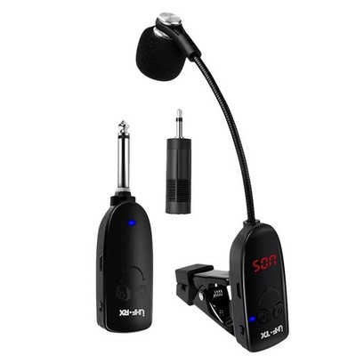 Professional UHF Wireless Instrument Microphone System Suit For SaxophoneTrumpet
