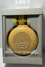 Heyday Round Lightweight Wireless Bluetooth 5.4 Speaker 5H Playtime 33Ft YELLOW