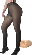 Licras Termicas Negra Leggings Grueso Con Forro Polar Para Mujer El Frío Calidas