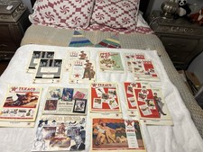 14 Vintage Texaco Calendars 90's one 2002, one 1996 has a spot wrote on.
