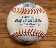 Michael Brantley Astros Game Used RBI DOUBLE Baseball 7/27/2020 vs Mariners Hit