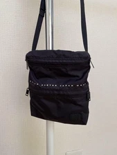 YOSHIDA Bag PORTER Shoulder Bag Sacoche Nylon Black Japan F/S USED
