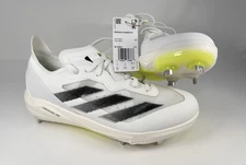 ADIDAS Adizero Instinct+ Softball Cleats (Women US8.5) White Volt Green IF3361