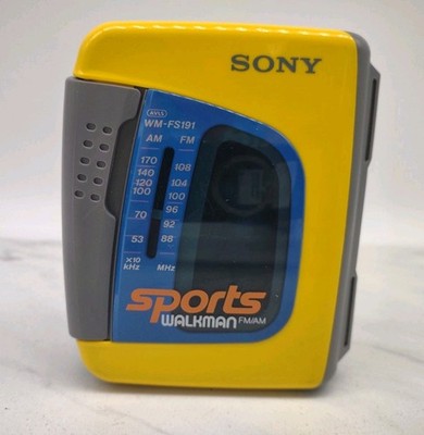 Vintage Sony Sports Walkman AM/FM Radio Cassette Player WM-FS191