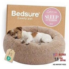 Camel Calming Dog Bed - Washable 27"L x 27"W x 8"Th - Donut Washable