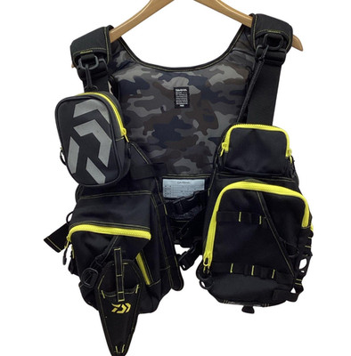DAIWA Fishing Float Game Vest DF-6206 Life Preserver Jet schwarz gelb Outdoor