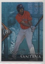 2014 Bowman Platinum Chrome Prospects Japan Fractor 34/35 Domingo Santana 0c6