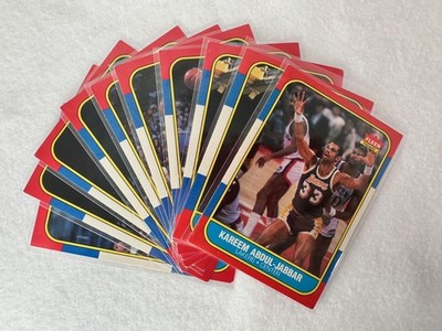 1986-87 Fleer Basketball   #1-66 (Updated March 2026) Singles & Stickers