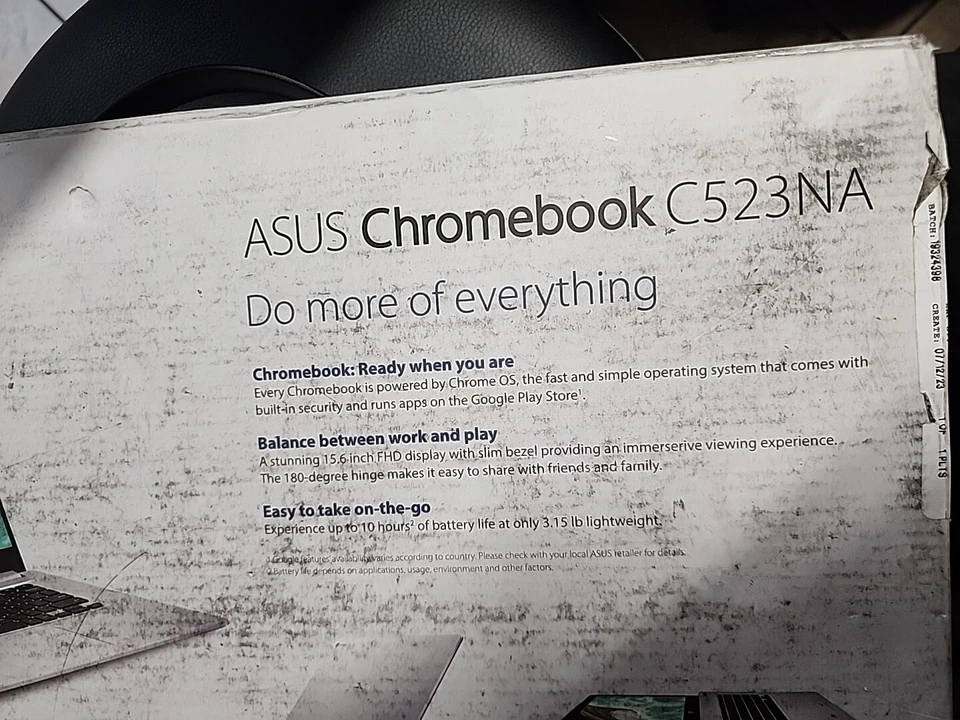 ASUS C523n 1.1 GHz 15" 32gb SSD 4gb RAM Celeron Chromebook - Image 2 of 4