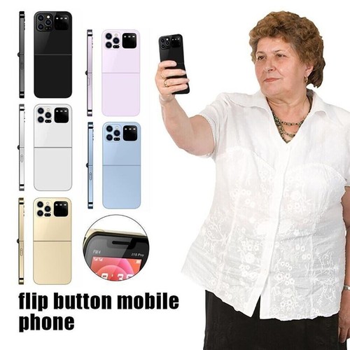 MINI TELEFONO CELLULARE FLIP I17 PRO TASTIERA GSM 1.77" DUAL SIM PIEGHEVOLE 2G - Foto 4 di 4
