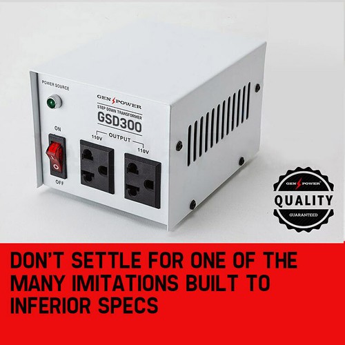 300W GENPOWER Step Down Transformer 240V-110 Stepdown Voltage Converter AU-US - Picture 2 of 9