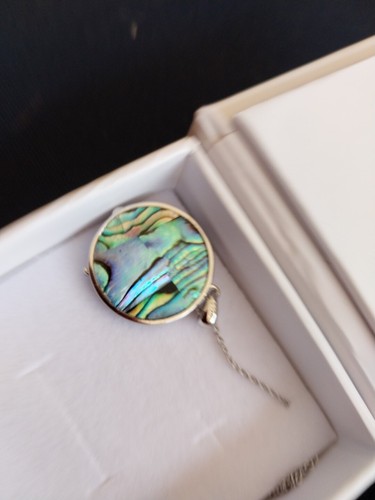 YFN Sterling Silver Necklace New in Box Panda Bear Abalone Pendant - Picture 4 of 7
